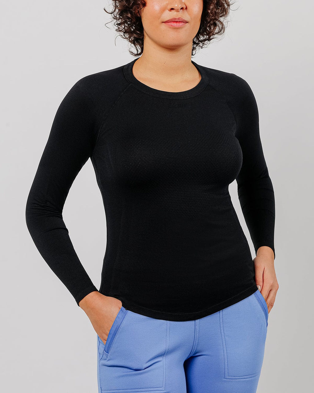 Clove CN LS Underscrub Medical Top Comfortable Stretch Fabric for Healthcare Professionals