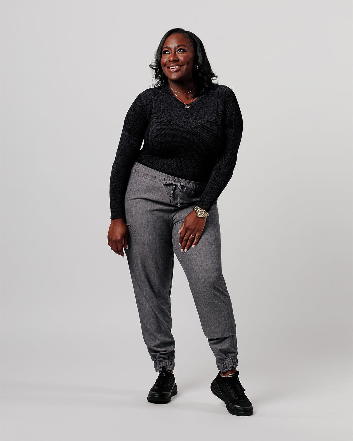 Clove VN/LS Underscrub Long Sleeve Medical Top Professional Fit Breathable Fabric