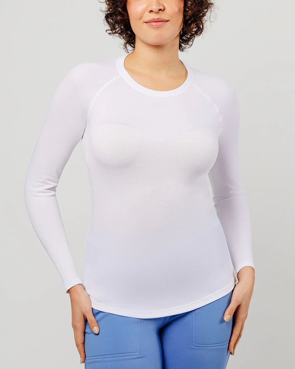 Clove VN/LS Underscrub Long Sleeve Medical Top Professional Fit Breathable Fabric